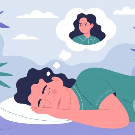 Personne rêvant d'une connexion mentale, bulles de pensée révélant un visage