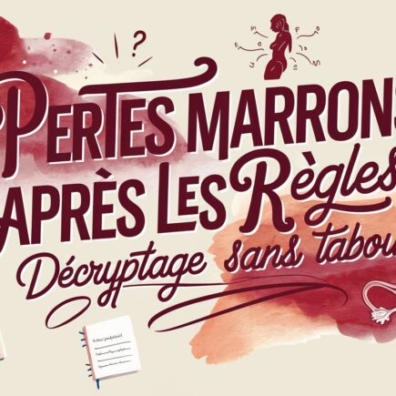 pertes marrons apres regle decryptage sans tabou