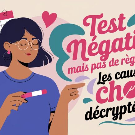 test negatif absence regles causes choc