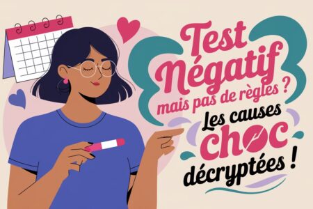 test negatif absence regles causes choc