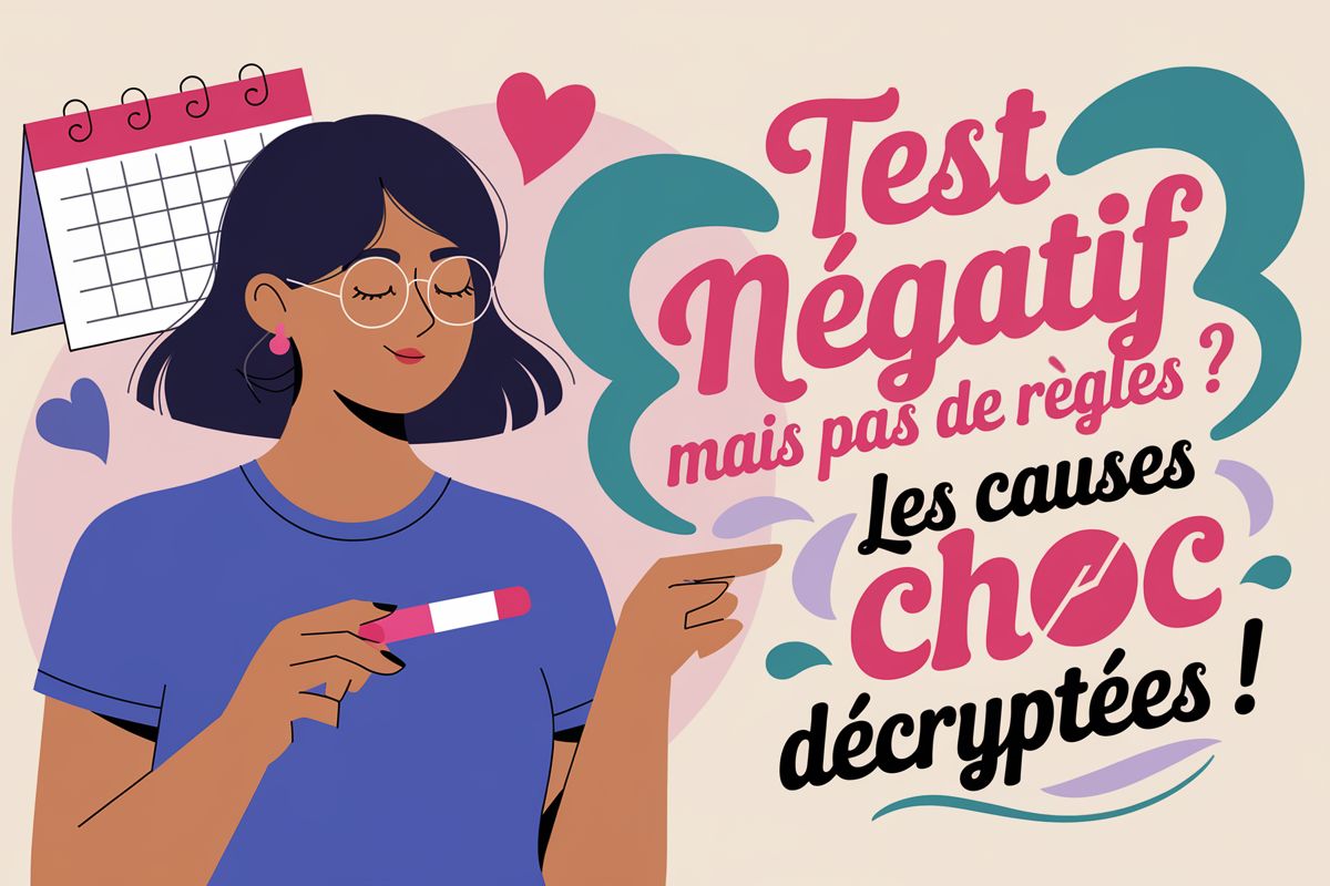 regle en retard et test negatif