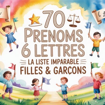 prenoms 6 lettres liste filles garcons